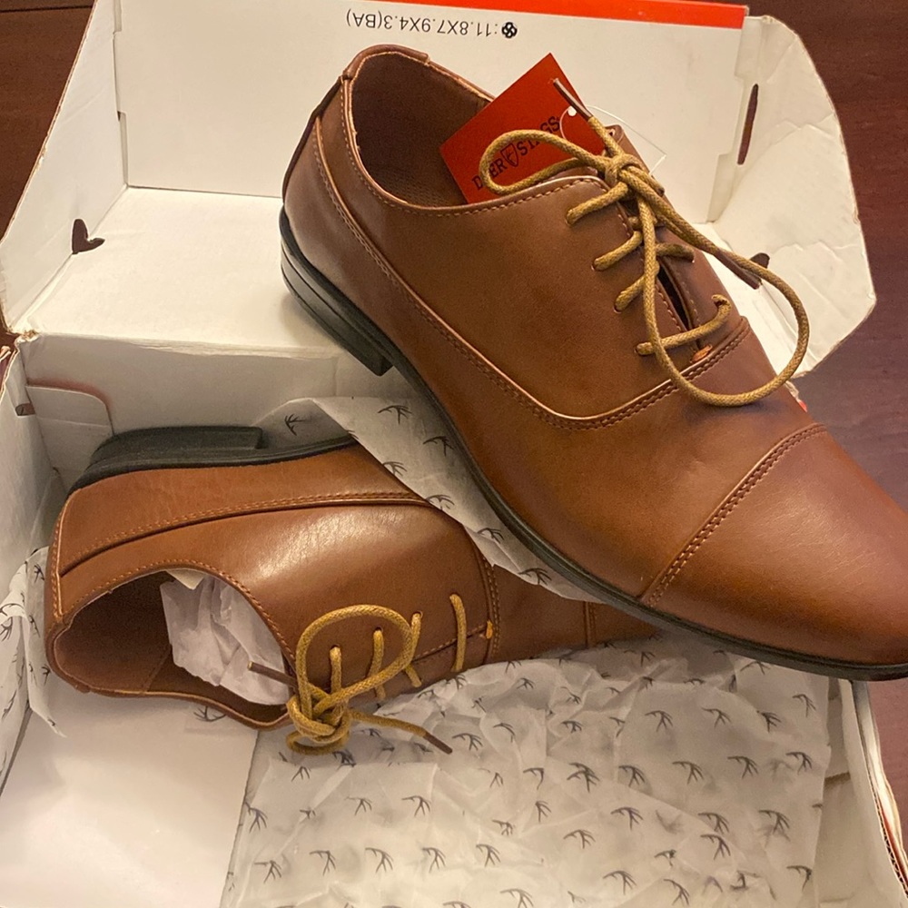 Deer Stags new shoes! Perfect boys dress shoe!
